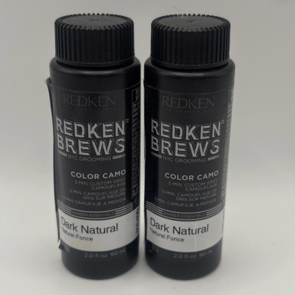 Lot of 2- Redken Brews Color Camo Hair Color Dark Natural